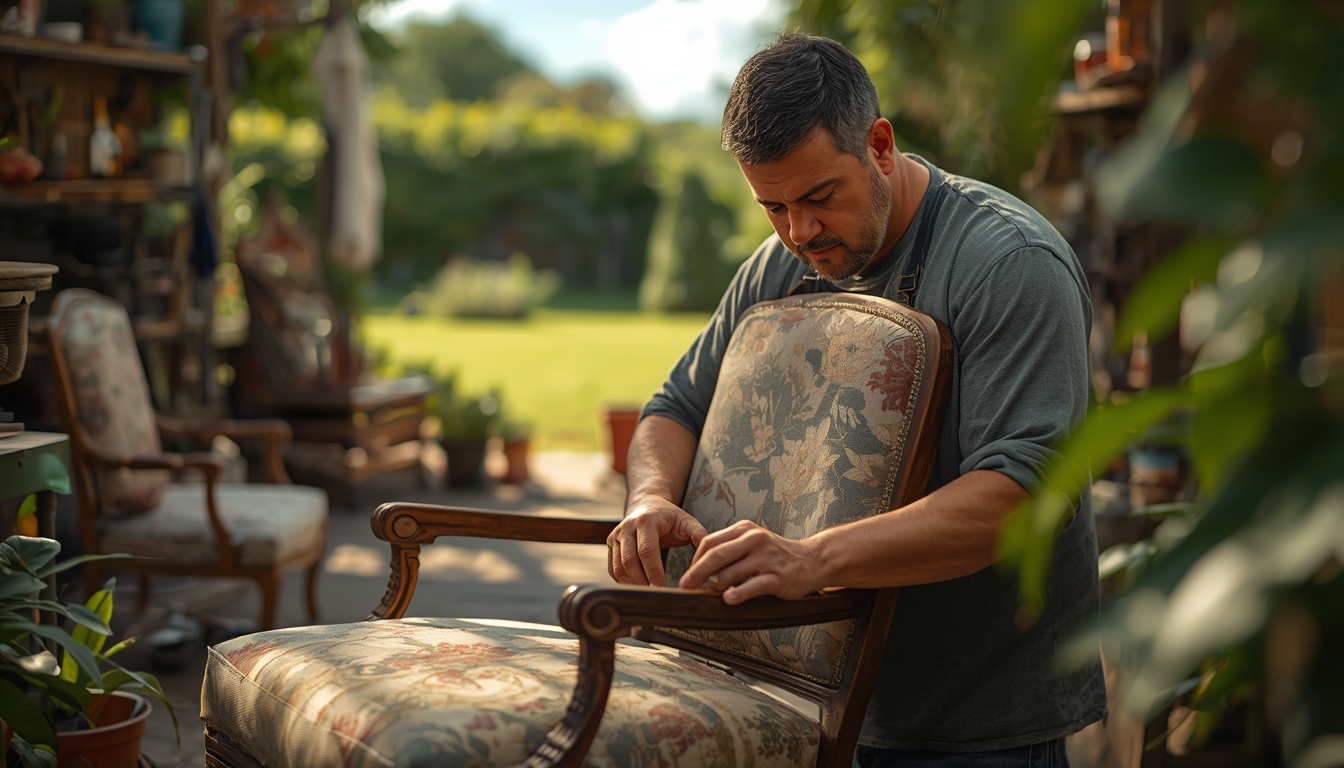 Professional painting services for garden furniture